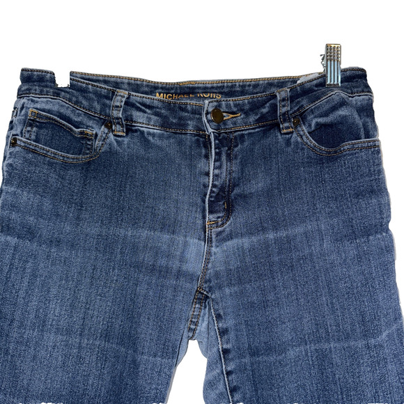 Michael Kors Women's Skinny Jeans Size 6 Medium Wash Blue Denim 28x27 Designer - Picture 2 of 11